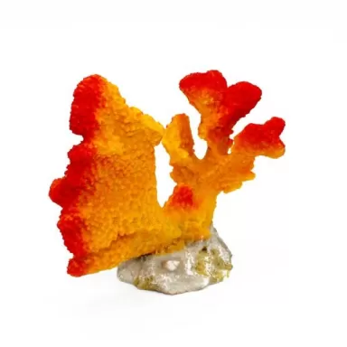 Kunstkoraal Pocillopora Geel/Oranje