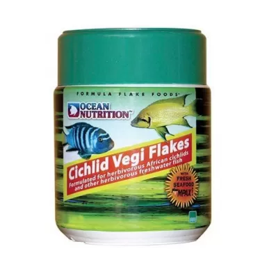 Ocean nutrition cichlid vegi flakes 34g